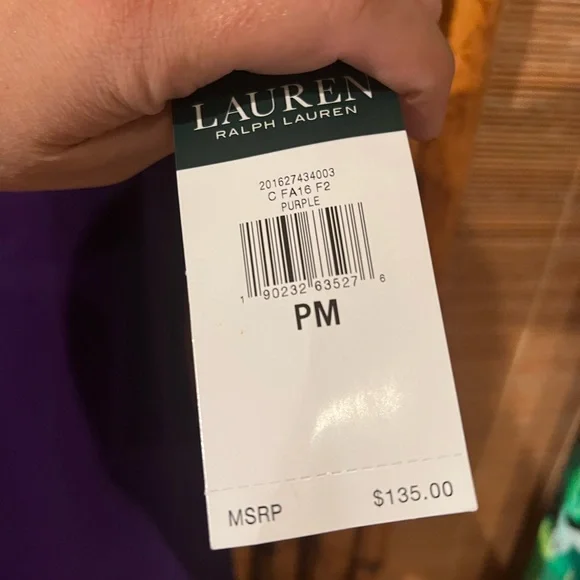 Lauren Ralph Lauren NWT Purple Dress - Picture 7 of 8